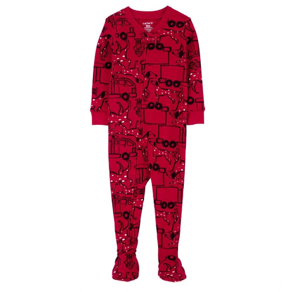 Carter’s Firetruck Cotton Snug Fit 1-Piece Pajama